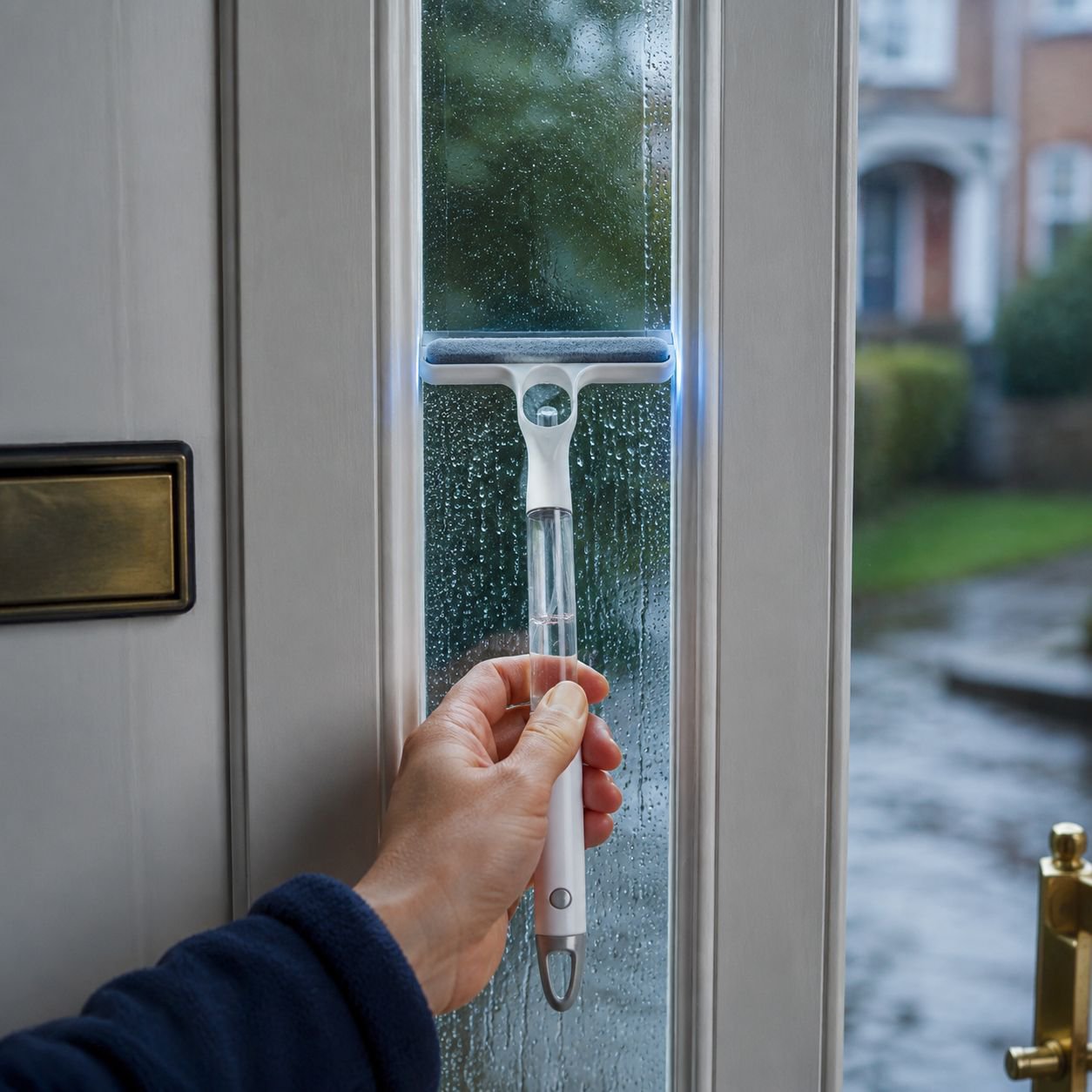 Lightweight and portable mirror cleaning tool