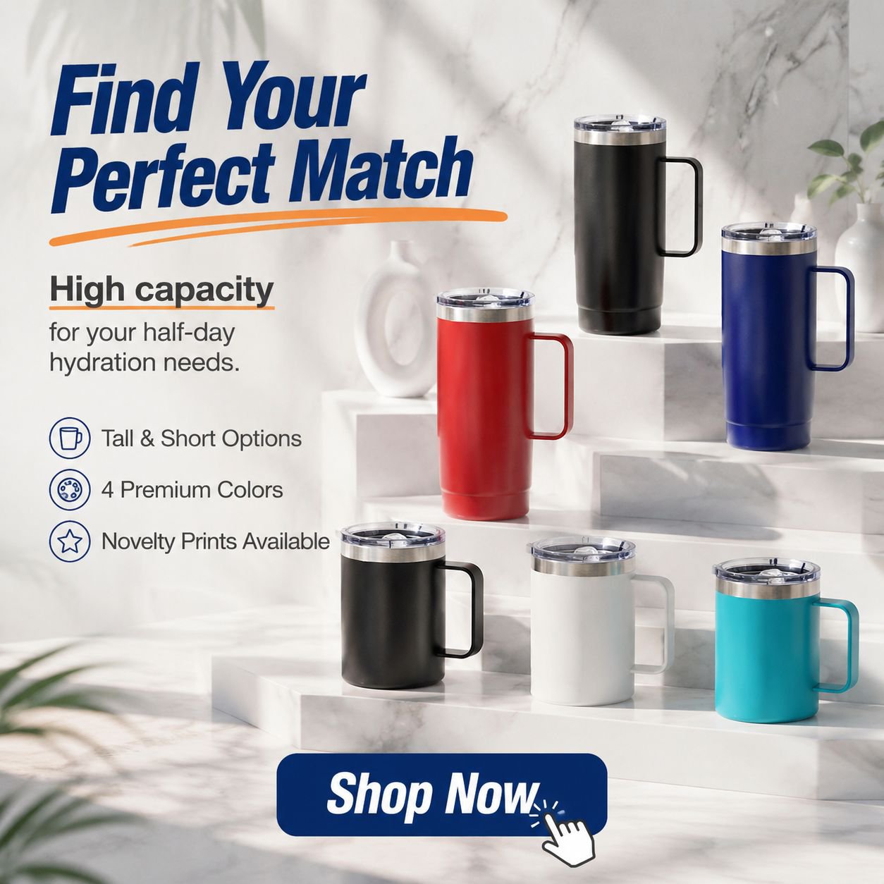 High Aesthetic Portable Handle Water Bottle