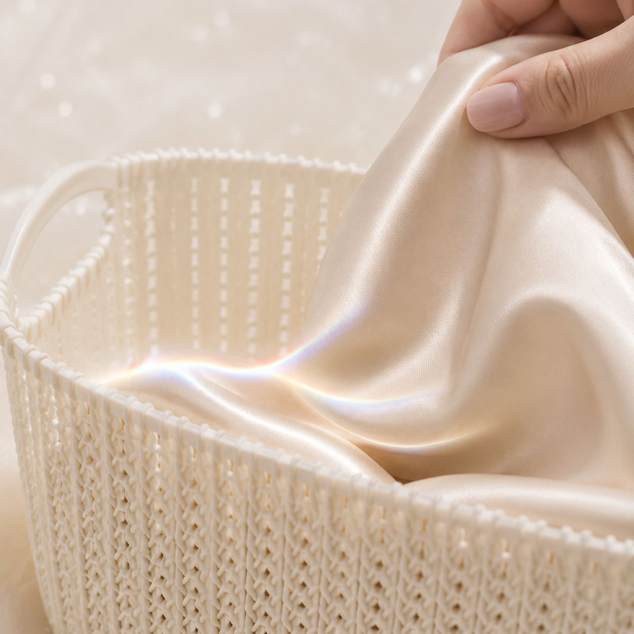 Plastik Wäschekorb für das Badezimmer