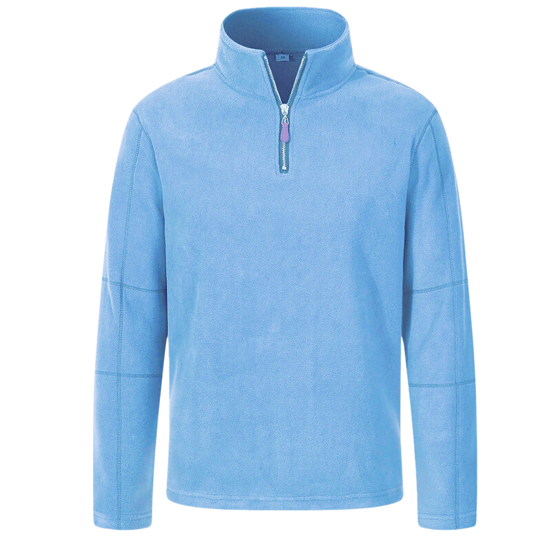 Sudadera con cremallera hasta la mitad y cuello alto para otoño e invierno