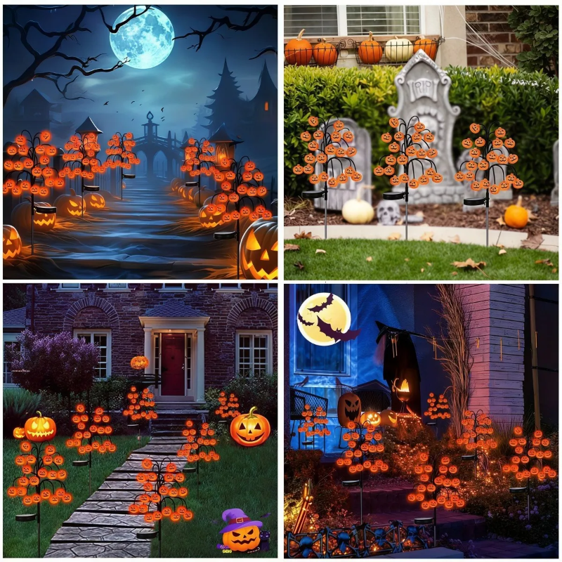 JMY-Halloween Solar Pumpkin Branch Lamp