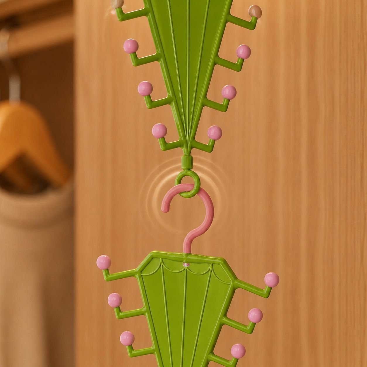 Utilisation du portant en forme de V dans une boutique