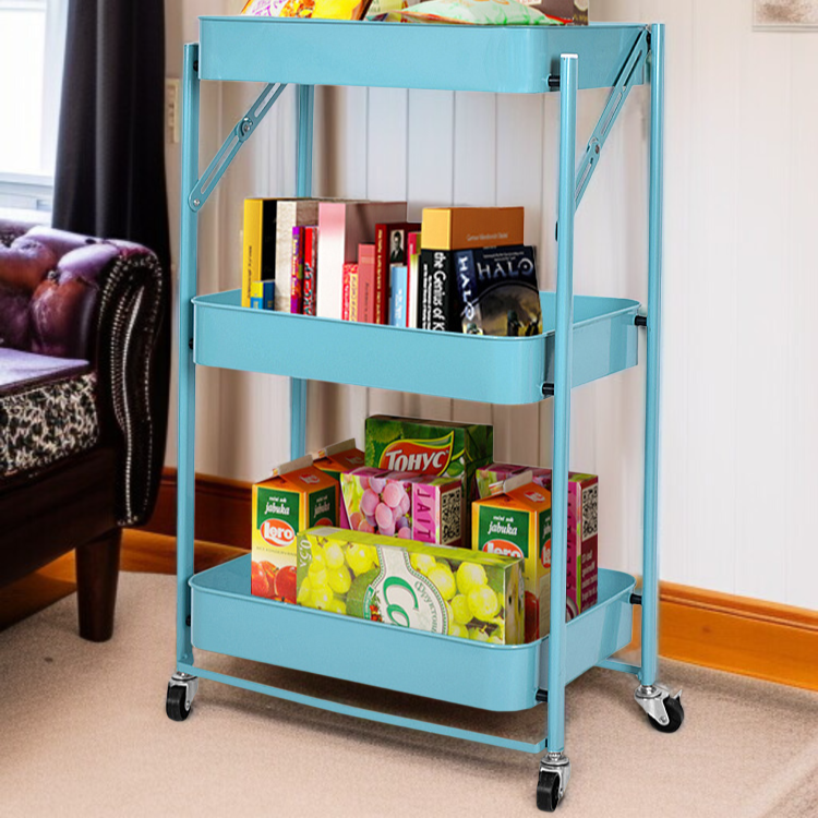 이동식 수납 바닥 선반 주방 활용 예시