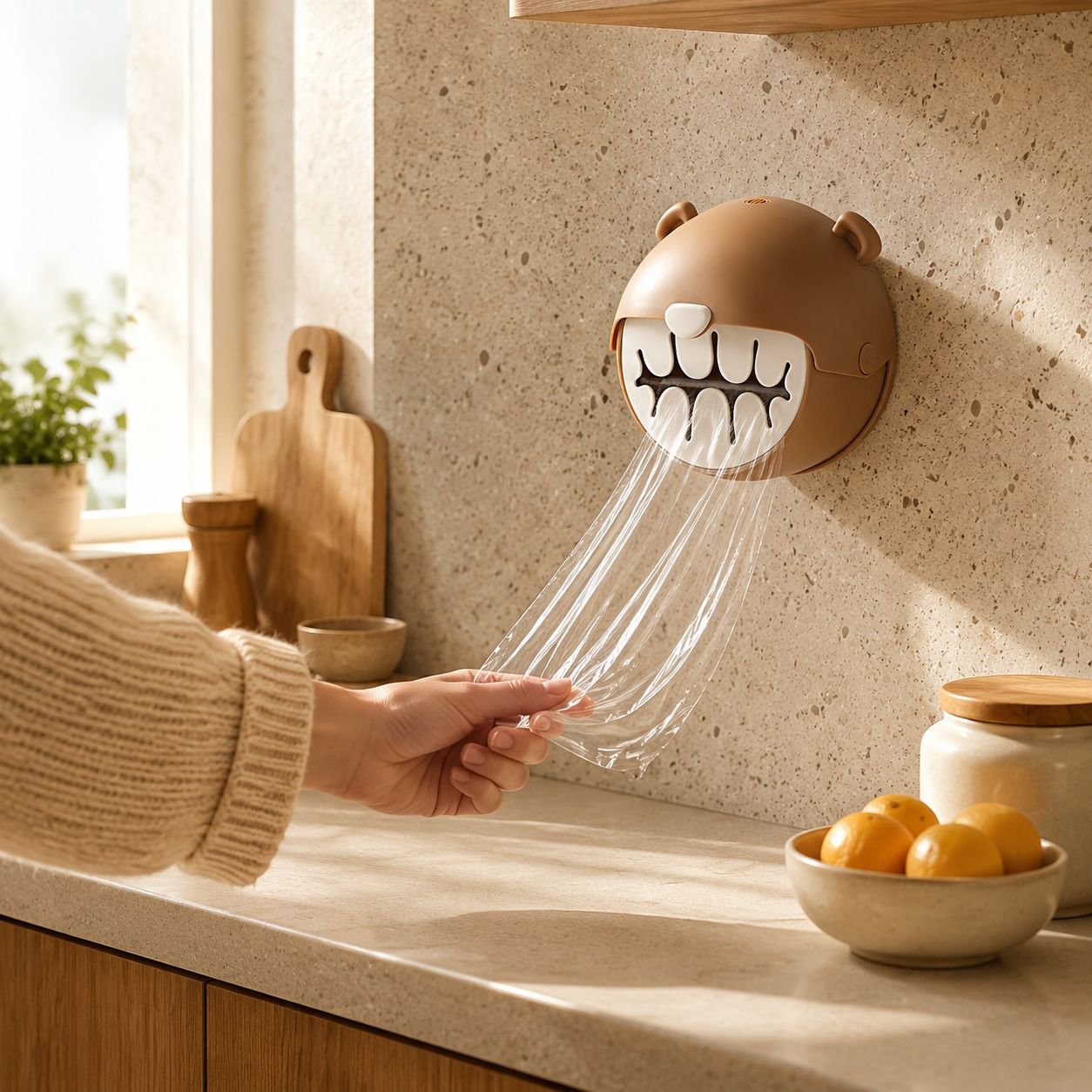 Aufbewahrungsbox für Kunststofffolie im Big Bear Design zur Wandmontage