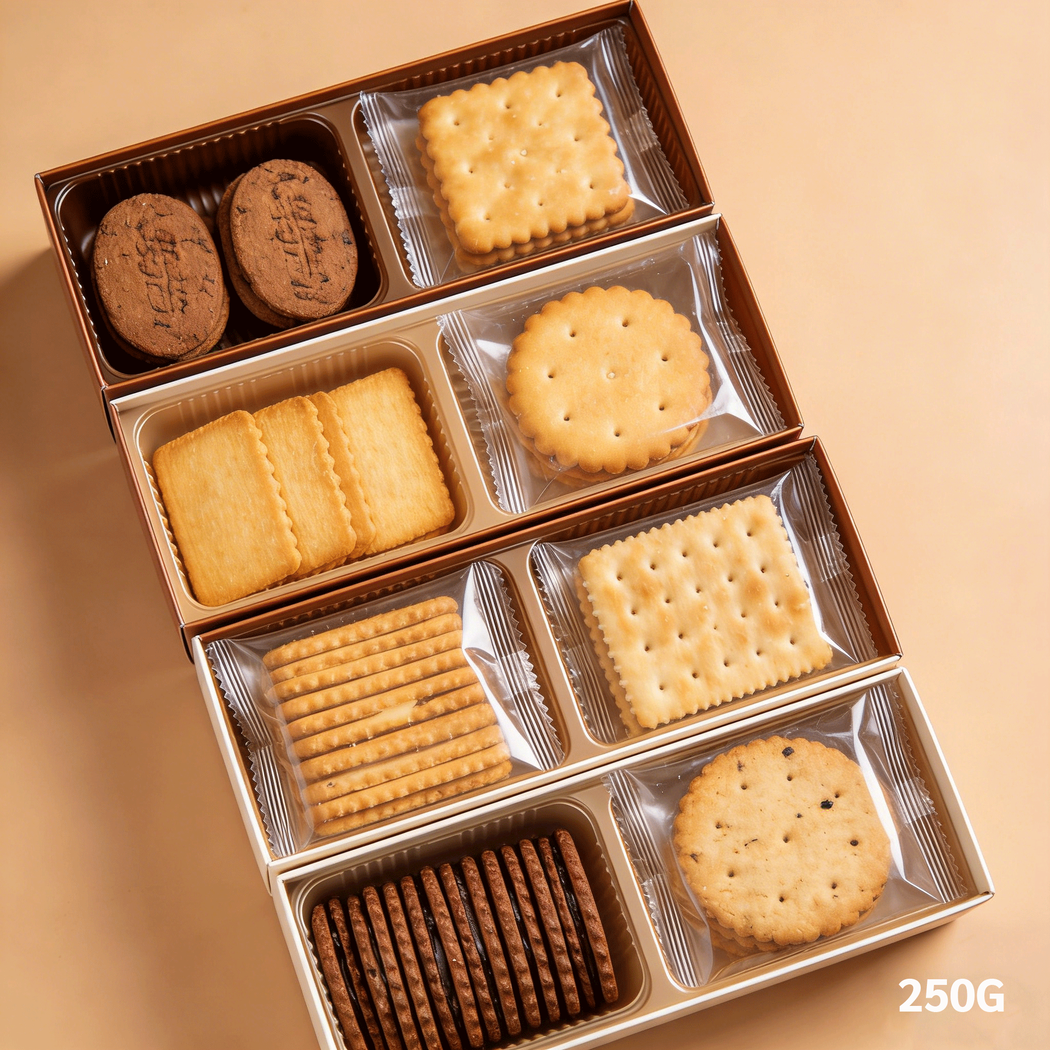 Classic Savory Biscuit Set five boxes packaging