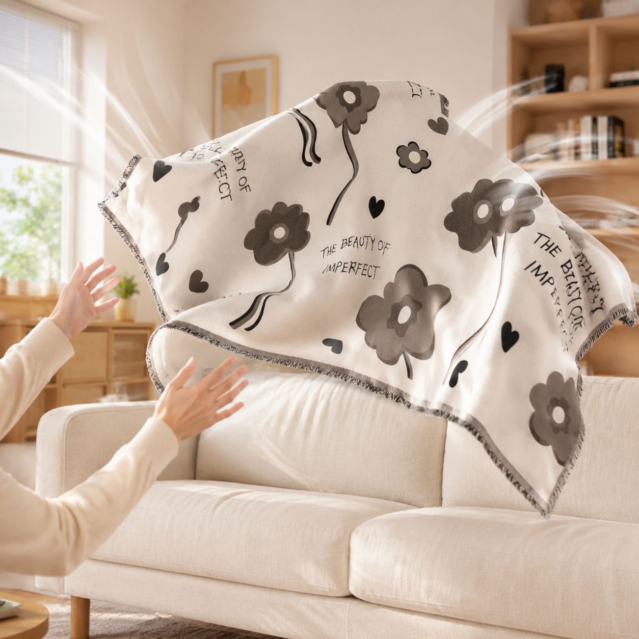 Modern home decor with luxury sofa cover