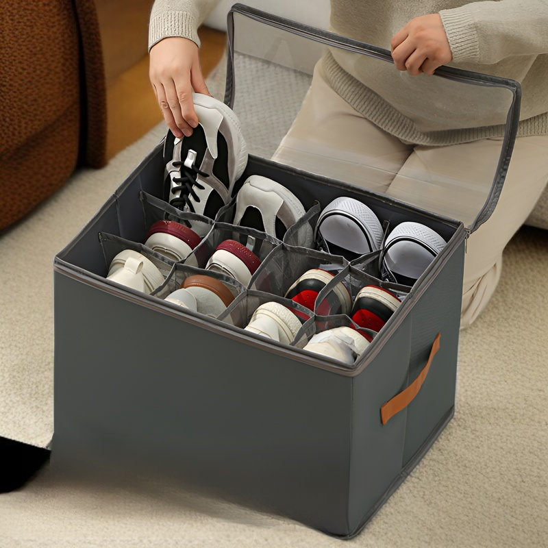 투명 창이 달린 신발 및 의류 수납 케이스