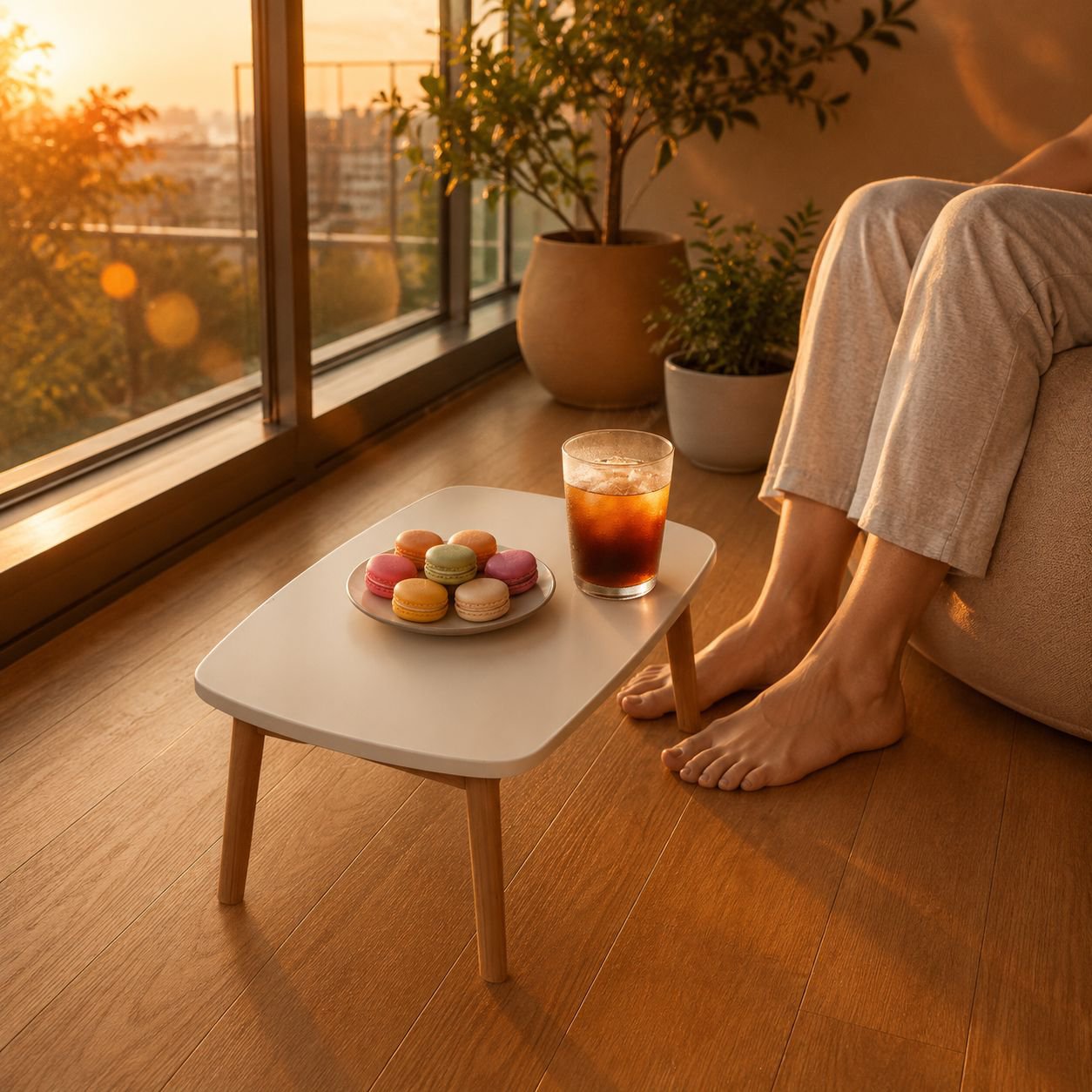 Wohnzimmertisch montagefrei und flexibel