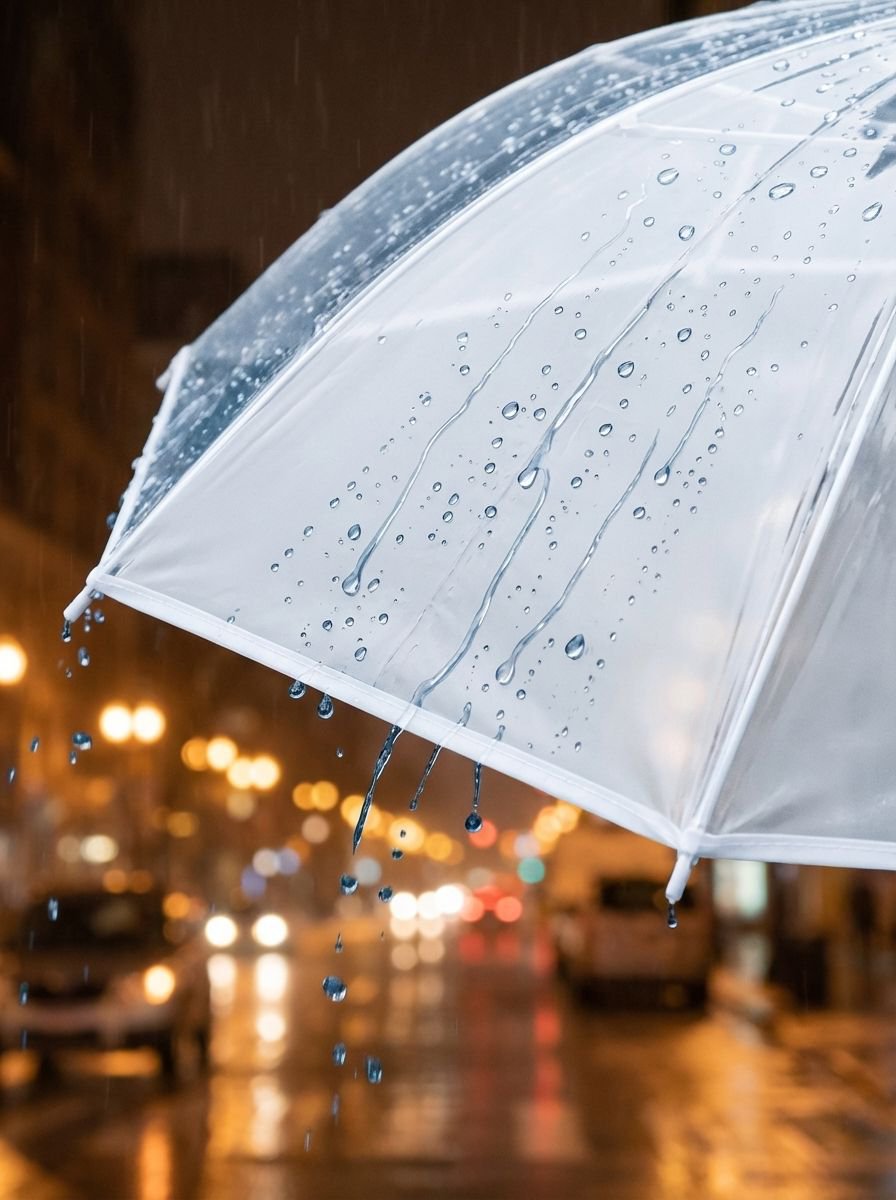 耐久性に優れた白い曇りガラス傘のクローズアップ