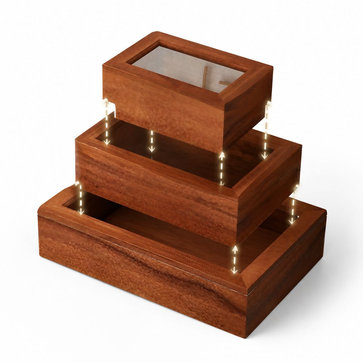 Eco-friendly wood storage box for home use