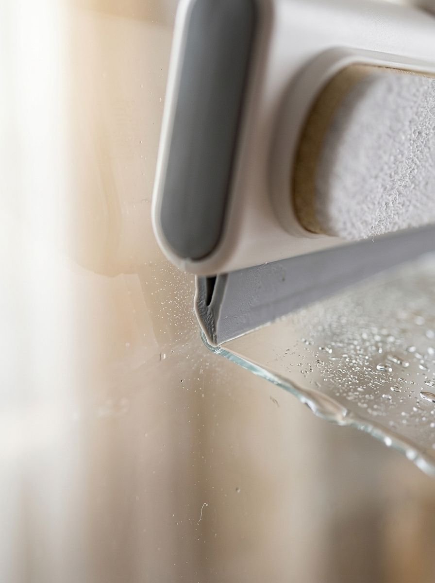 ที่เช็ดกระจกและขวดสเปรย์ในตัวเดียว