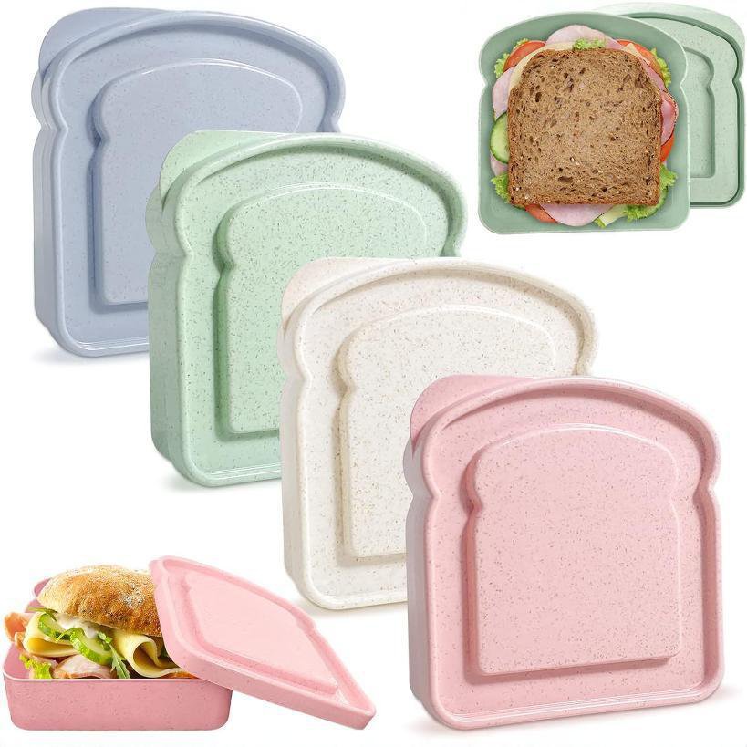 Wheat Straw Portable Toast Box