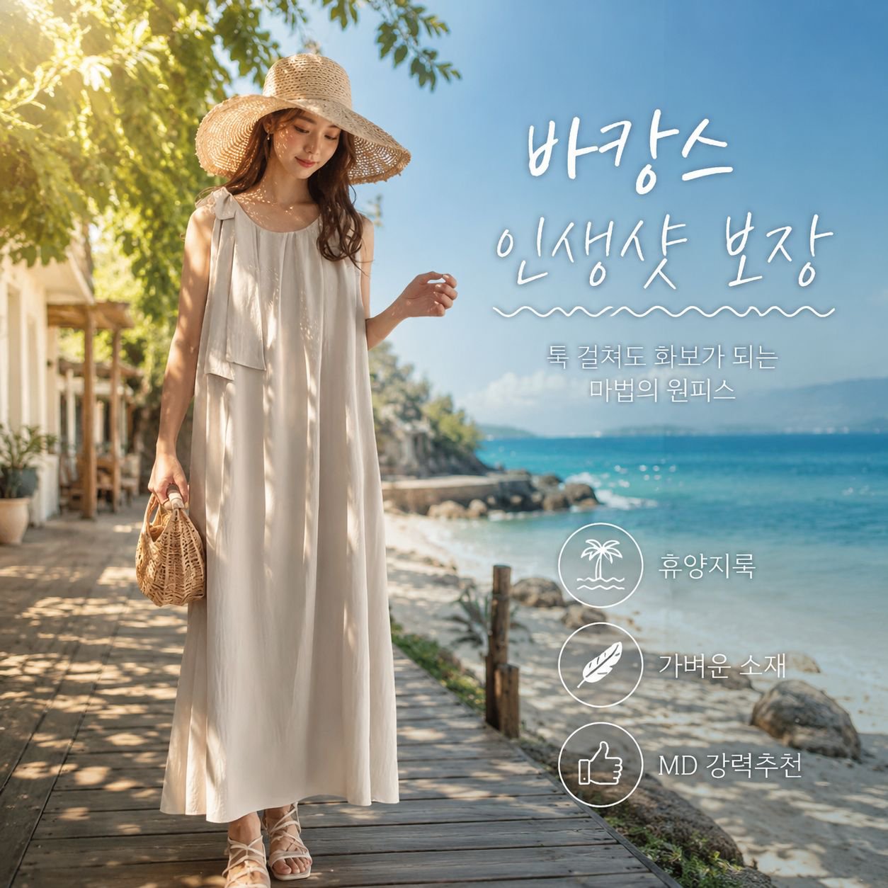달콤한 스타일 프릴 민소매 원피스