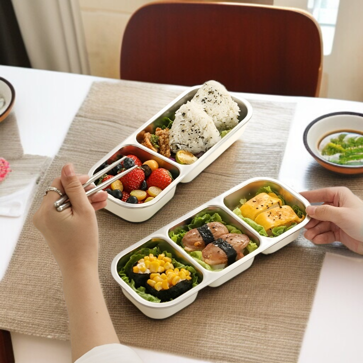 학생용 정량밀폐 도시락 전면 이미지