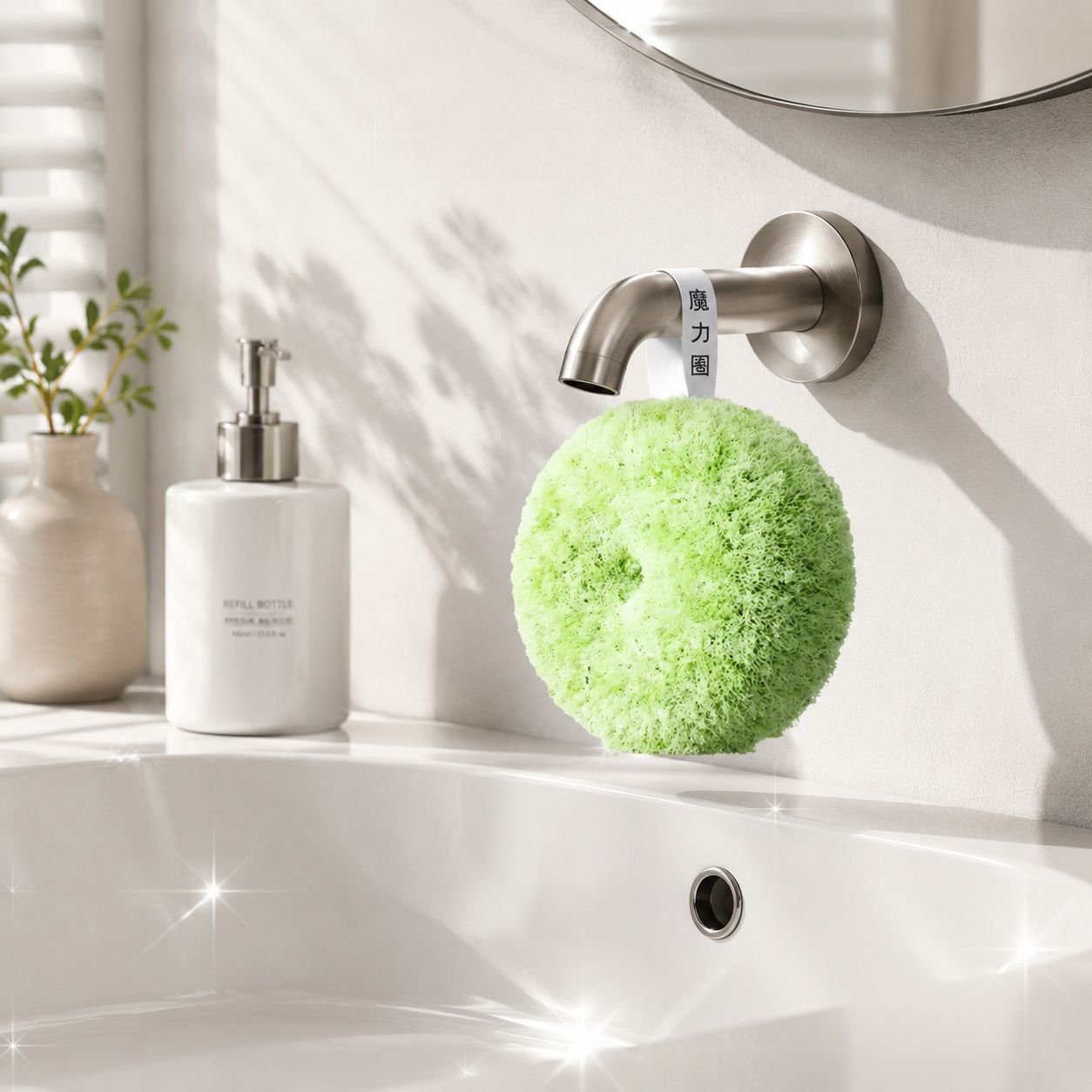 Antibacterial Sink Brush for Cleaning Sinks and Counters