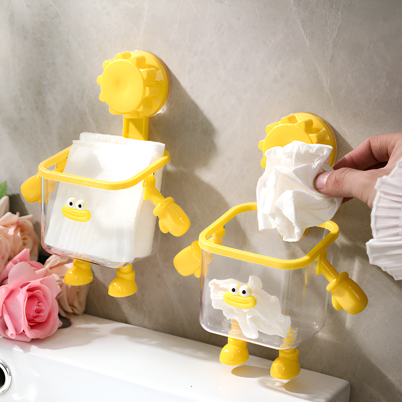 No-Drill Suction Cup Bathroom Organizer Box