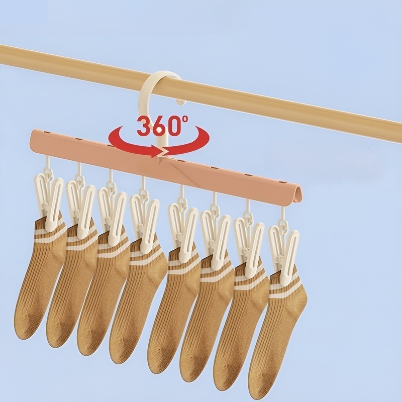 Multi functional clothesline with clip