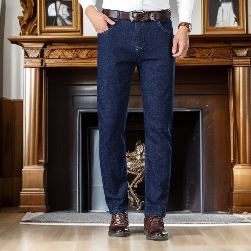 남자 캐주얼 팬츠 중년 남자 팬츠 편안한 사방 스판 팬츠 무압 도톰한 캐주얼 팬츠 와이드 팬츠 아빠 가을 겨울 캐주얼 팬츠