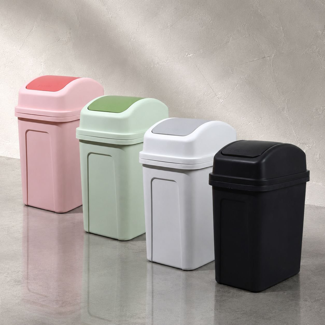 Multi-purpose portable trash can for household waste