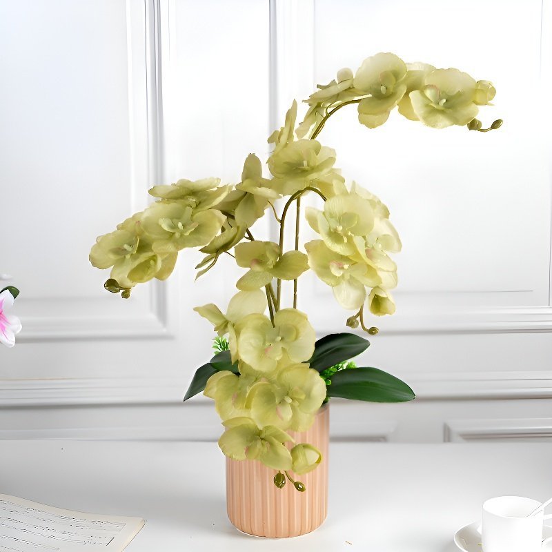 Orchidée papillon artificielle décoration européenne pour la maison