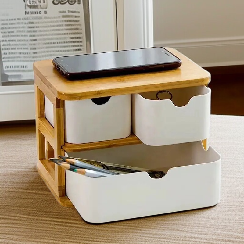 生分解性竹繊維オーガナイザーの引き出し部分