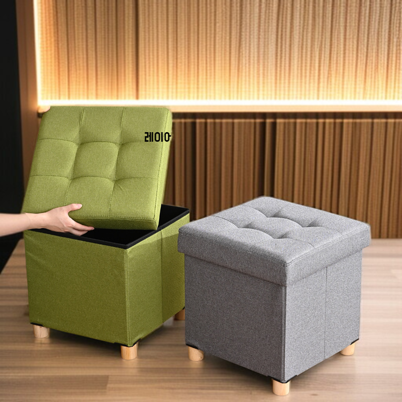 가정용 공간절약 수납 걸상 상세 이미지