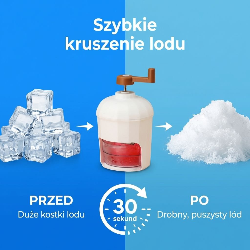 Ręczna maszynka do lodu