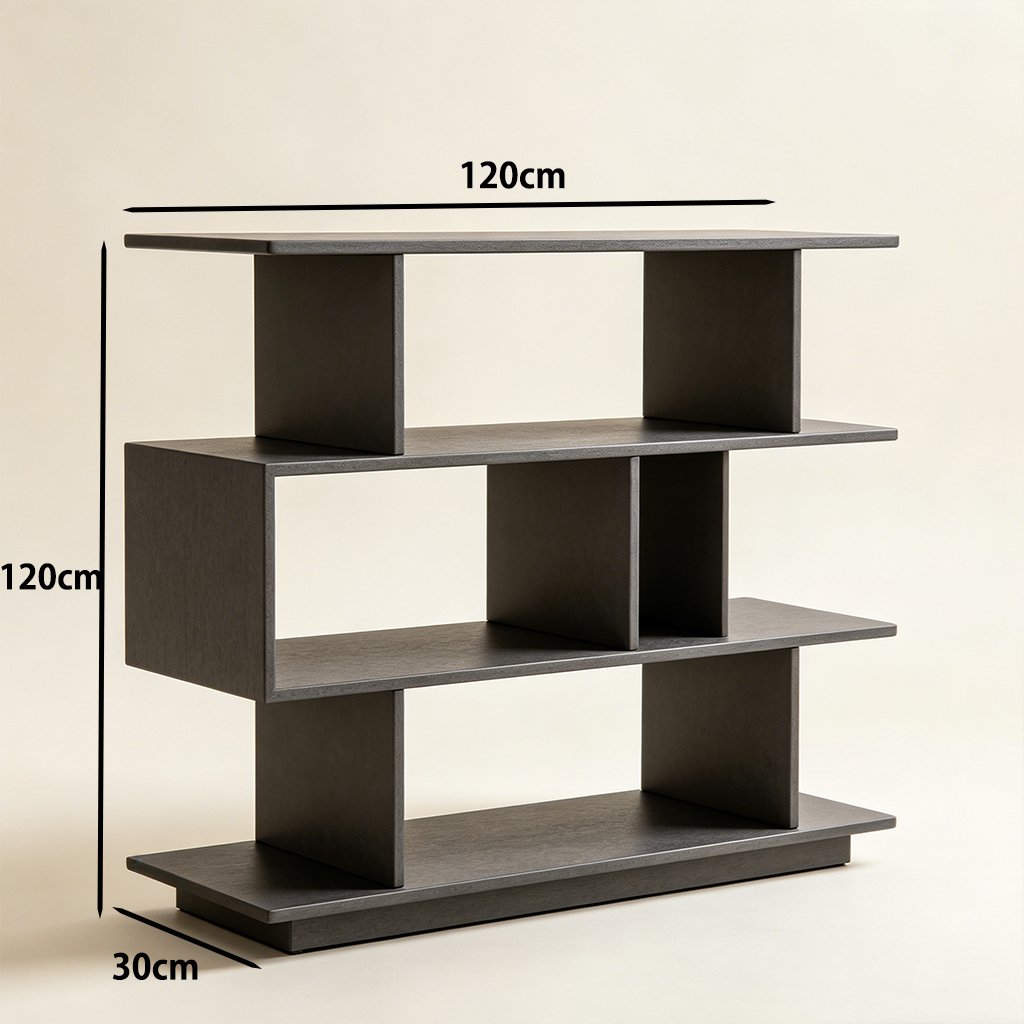 모던한 블랙 고급 수납장 전면 이미지