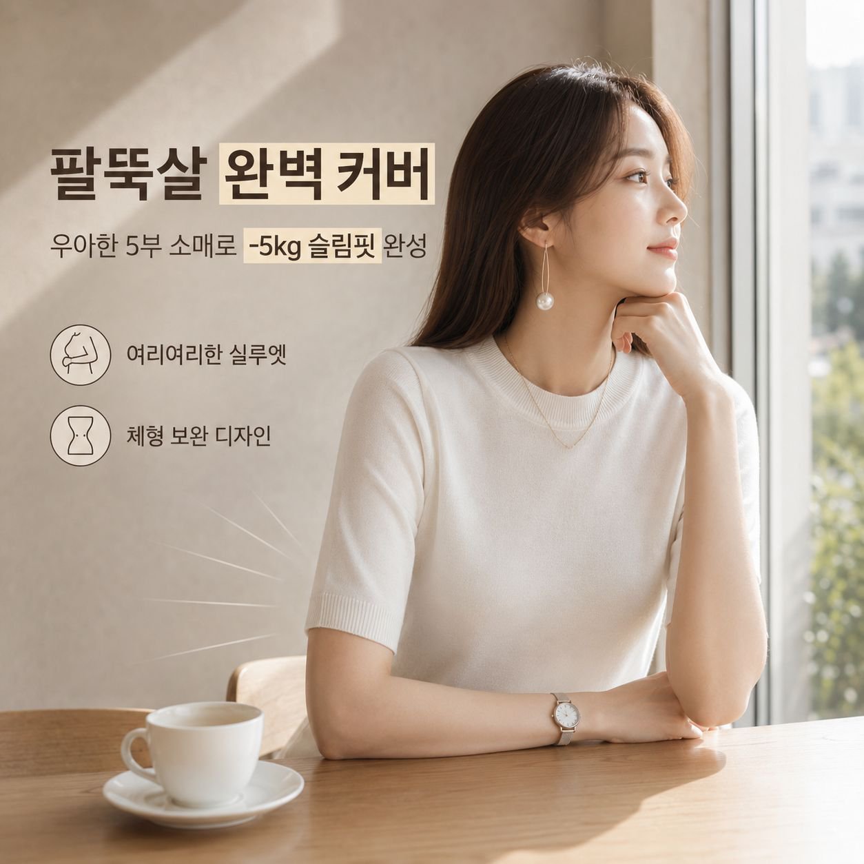아이스 실크 니트 라운드넥 이너웨어