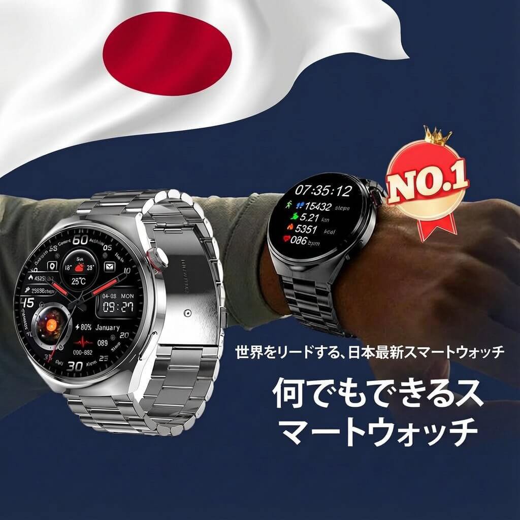 【内分泌科の専門医が推奨】中国より10年進んだ日本製のスマートウォッチ。自分用にも、家族へのギフトにも最適！