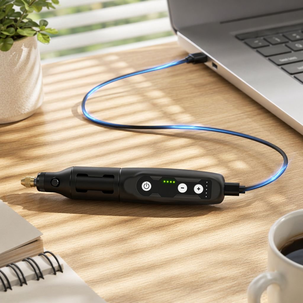 Wiederaufladbarer Stift-Schleifer mit USB-Ladekabel