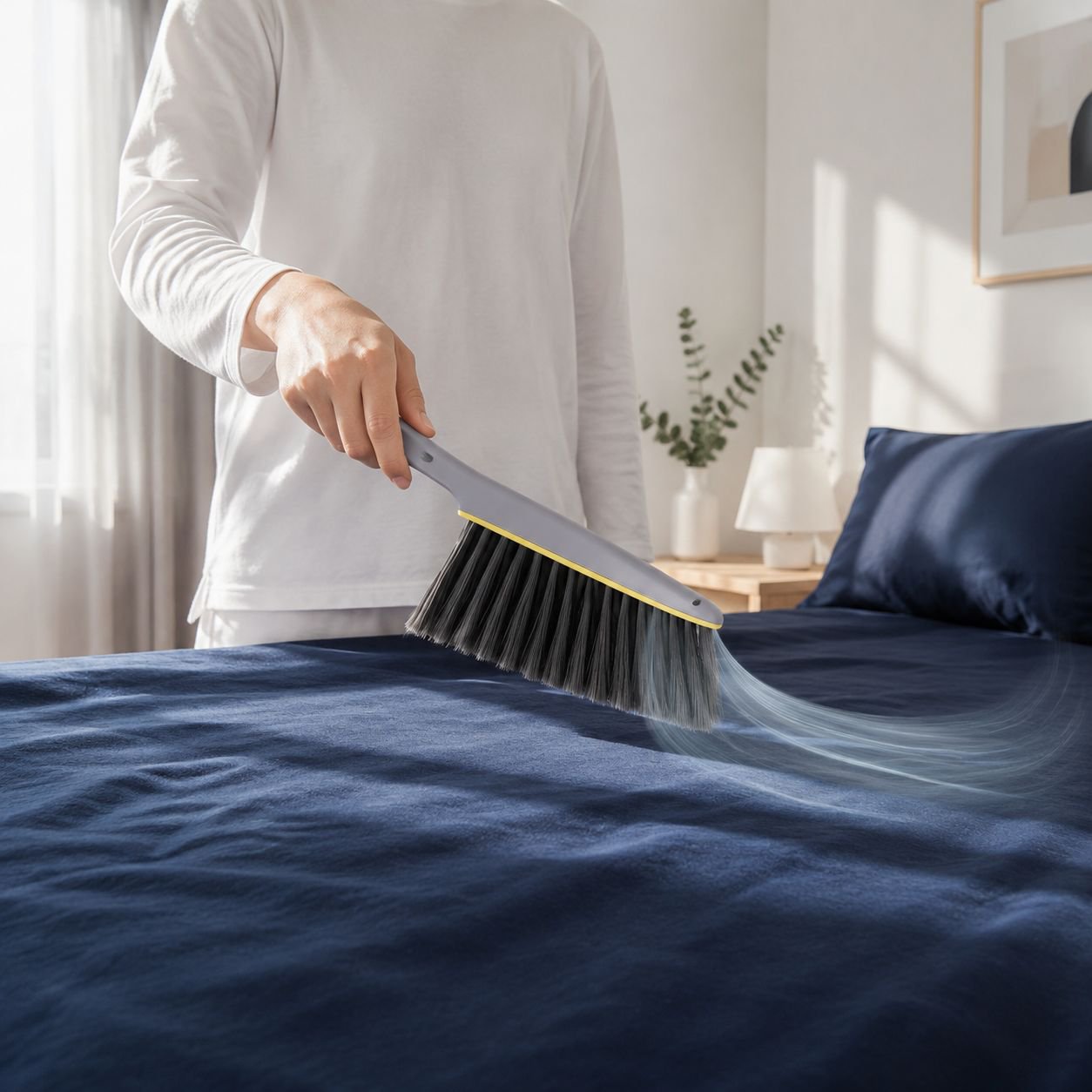 Easy-to-Use Multifunction Dusting Brush Bed Brush Set with Perforated Handle