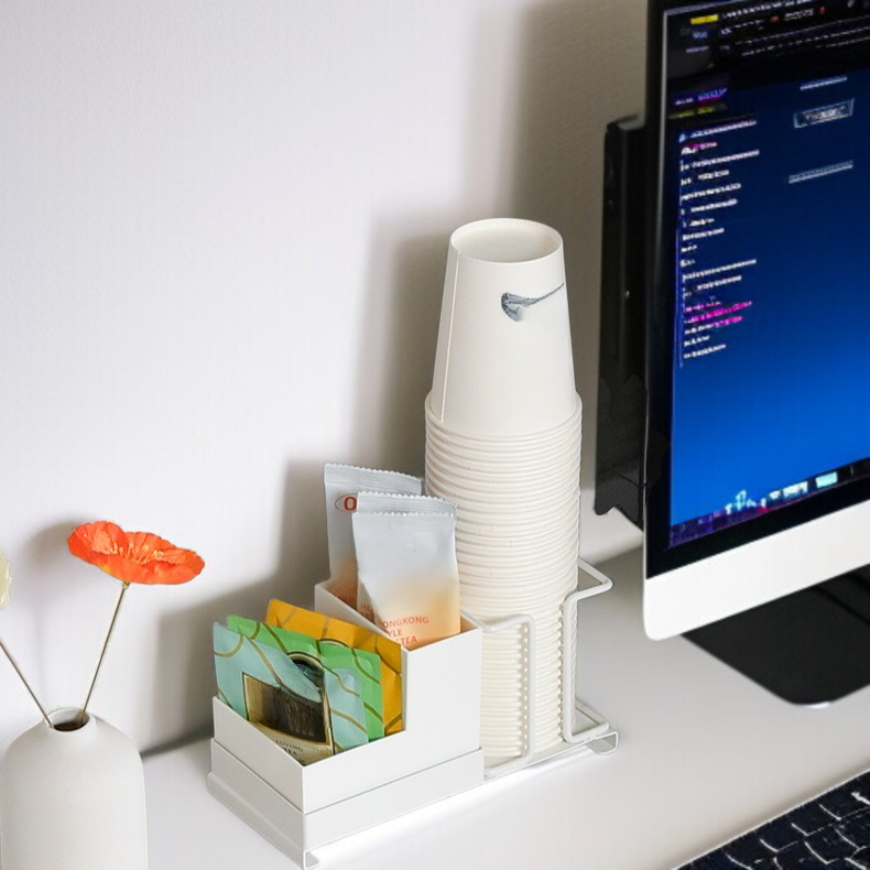 Tee Box und Kaffee Bereich im Organizer