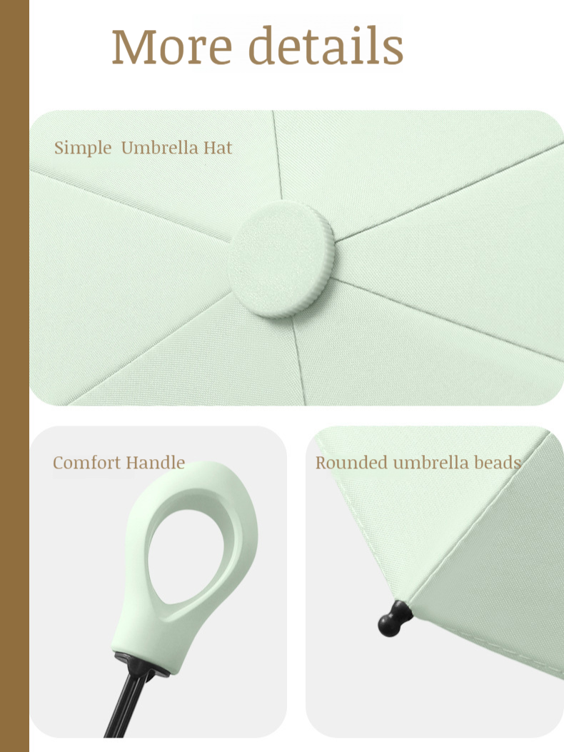 Portable Umbrella Sunscreen Vinyl Folding Mini Capsule Ultra Light Handle Finger Ring Umbrella