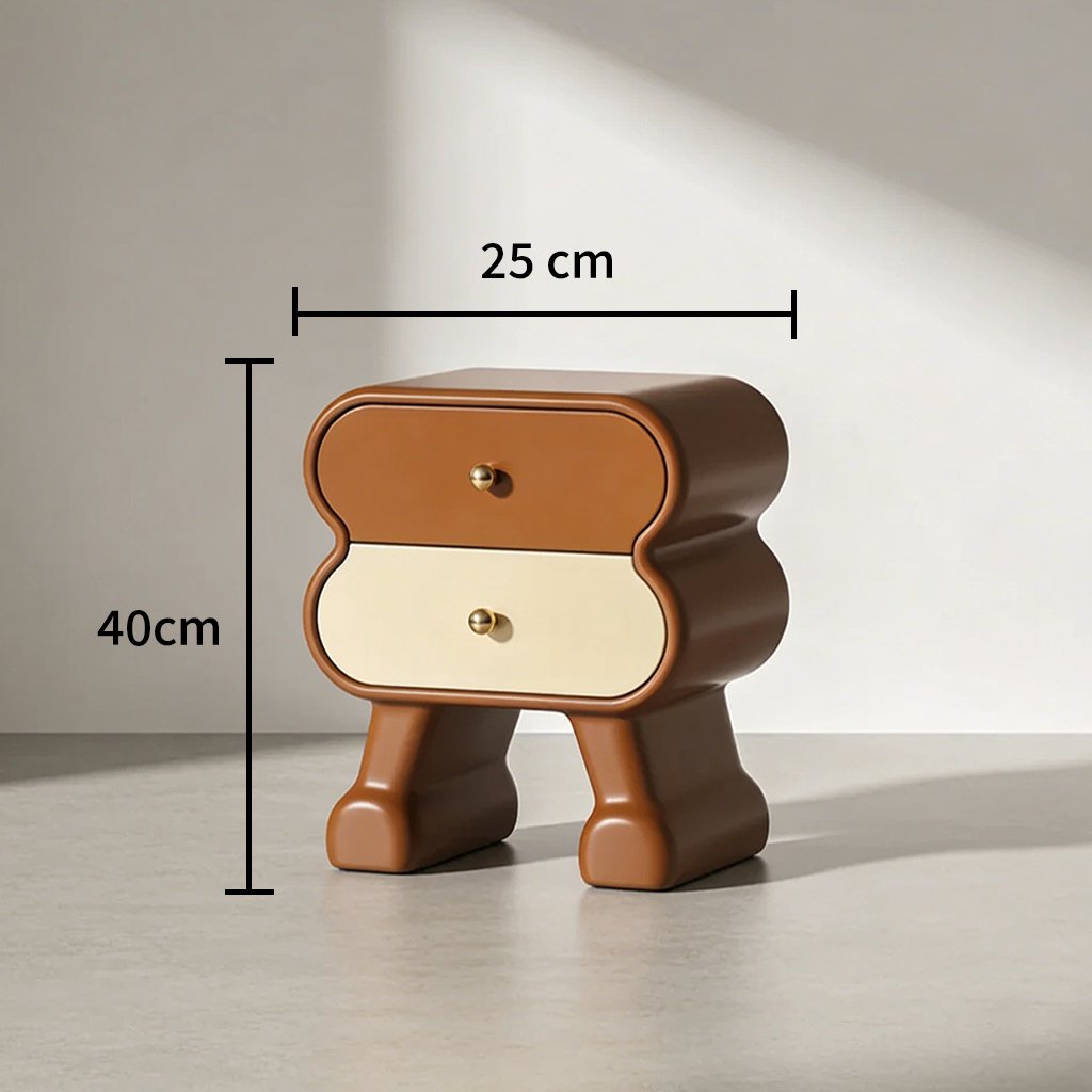 Nightstand with ample storage space