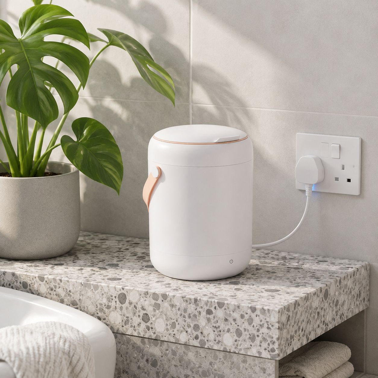 Modern design smart washing machine with antibacterial features