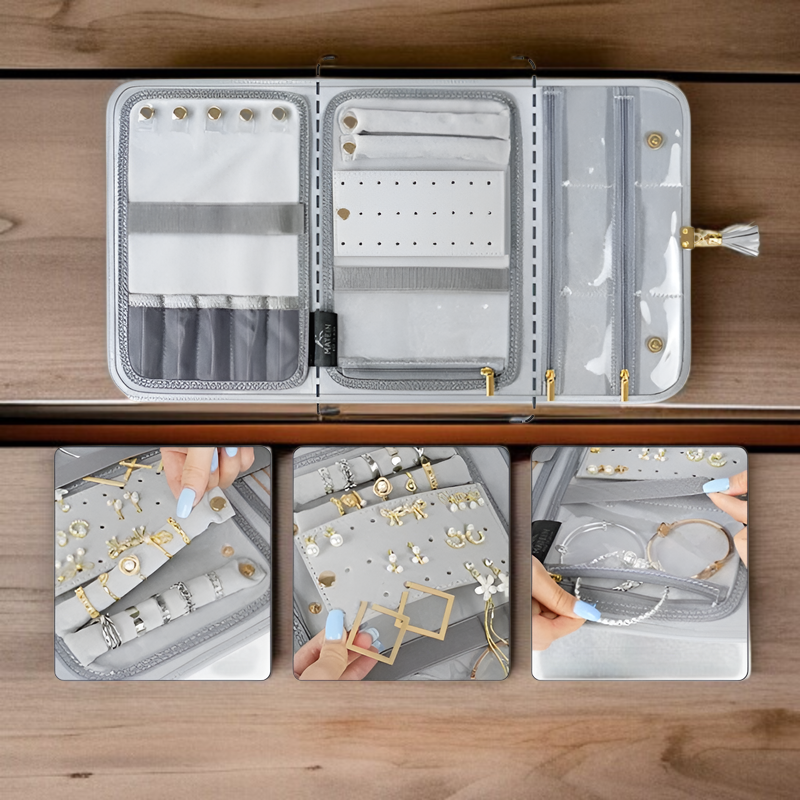 PUレザー製ジュエリーボックス全体画像