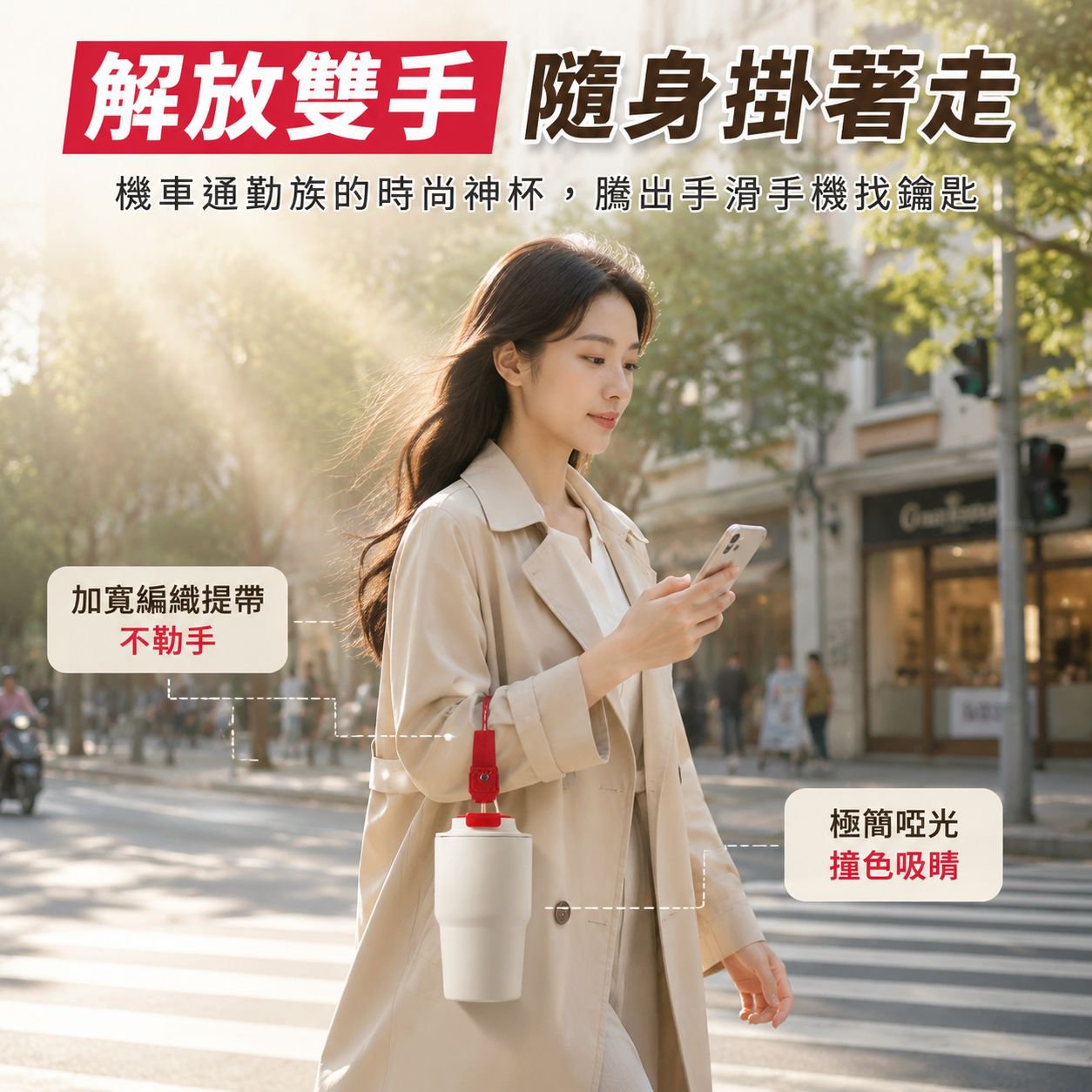 情侶款不鏽鋼咖啡杯 車用旅行保溫杯 男女適用