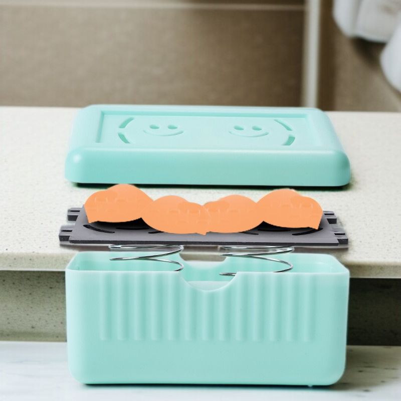 위생적인 비누 보관 뚜껑 달린 케이스