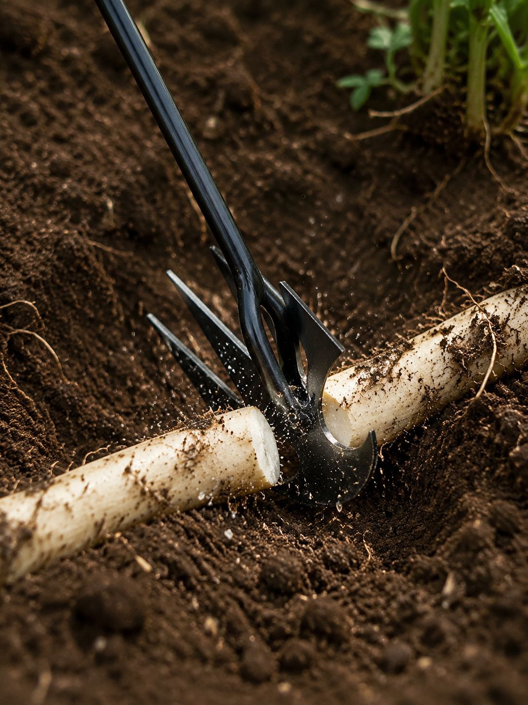 Spezialwerkzeug zum Entfernen von Unkraut im Garten