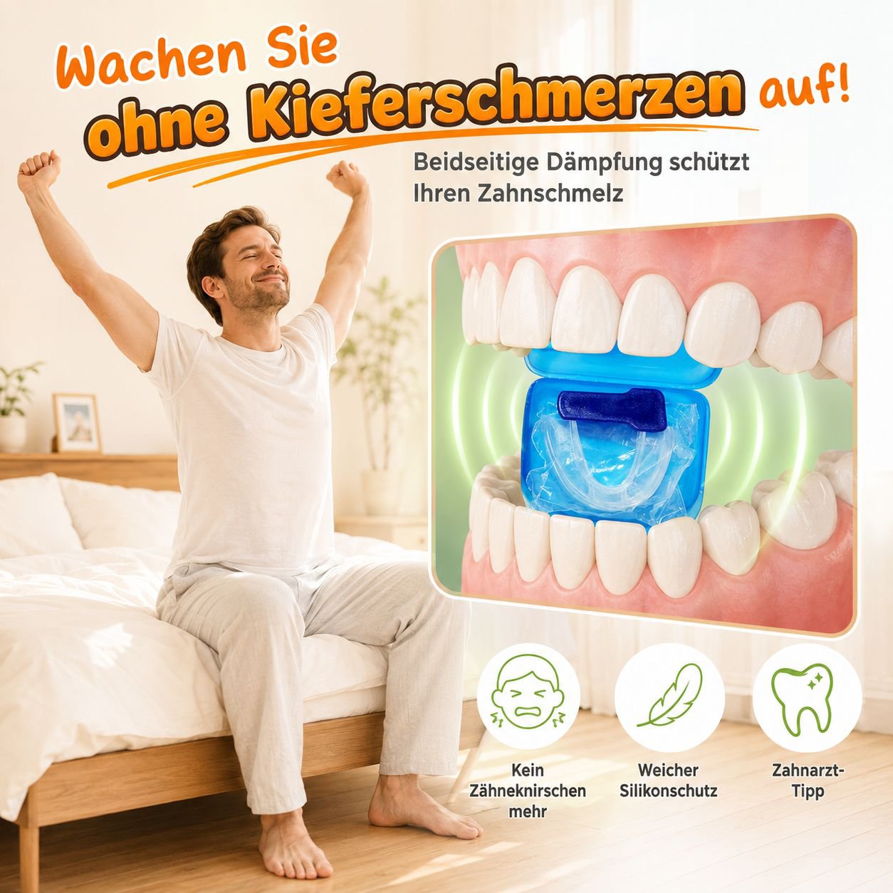 1+1 Anti-Zähneknirschen Mundschutz Set