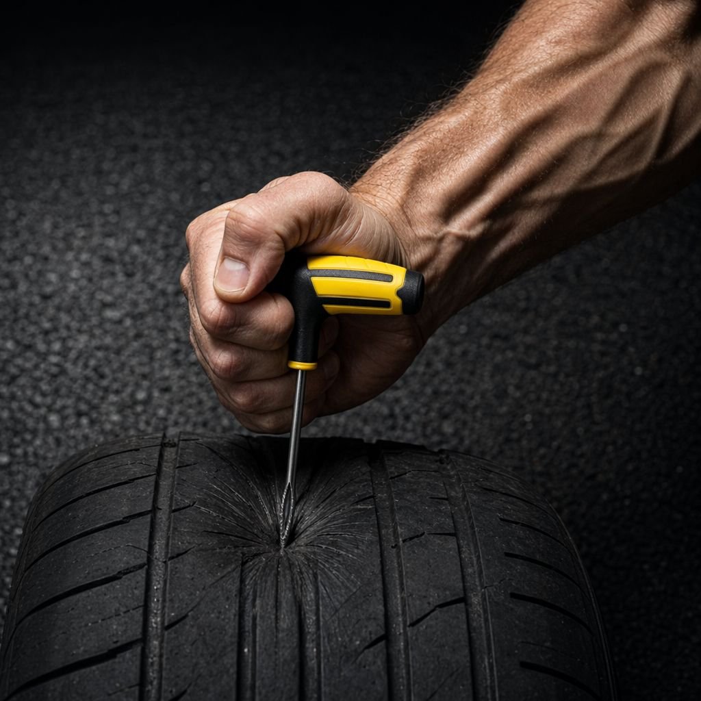 Auto Reifenreparaturset, speziell für Limousinen und schlauchlose Reifen