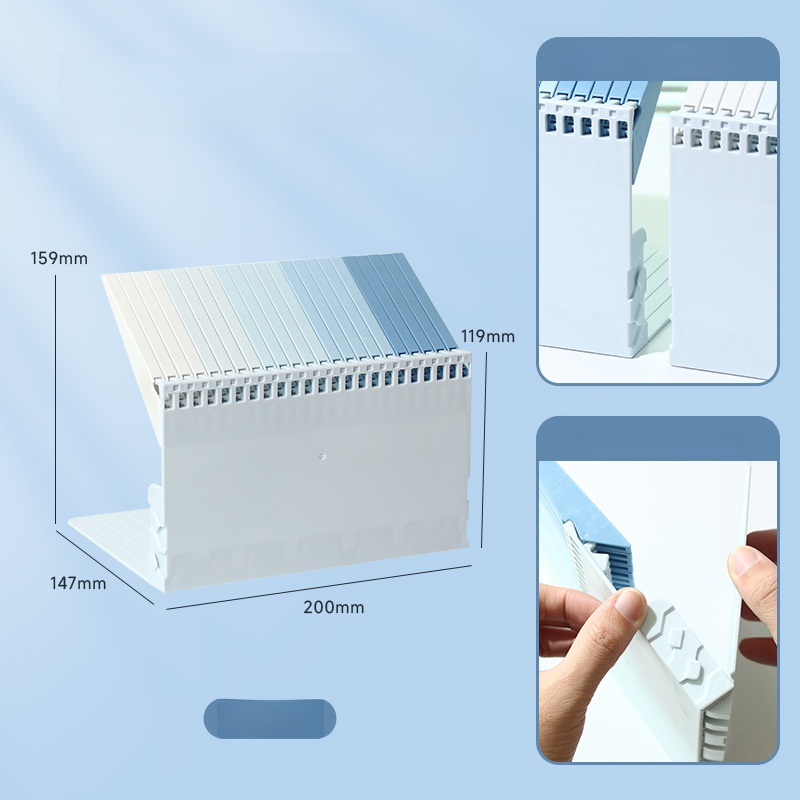 컬러 그라데이션 피아노 키 조립식 다용도 북엔드 독서대