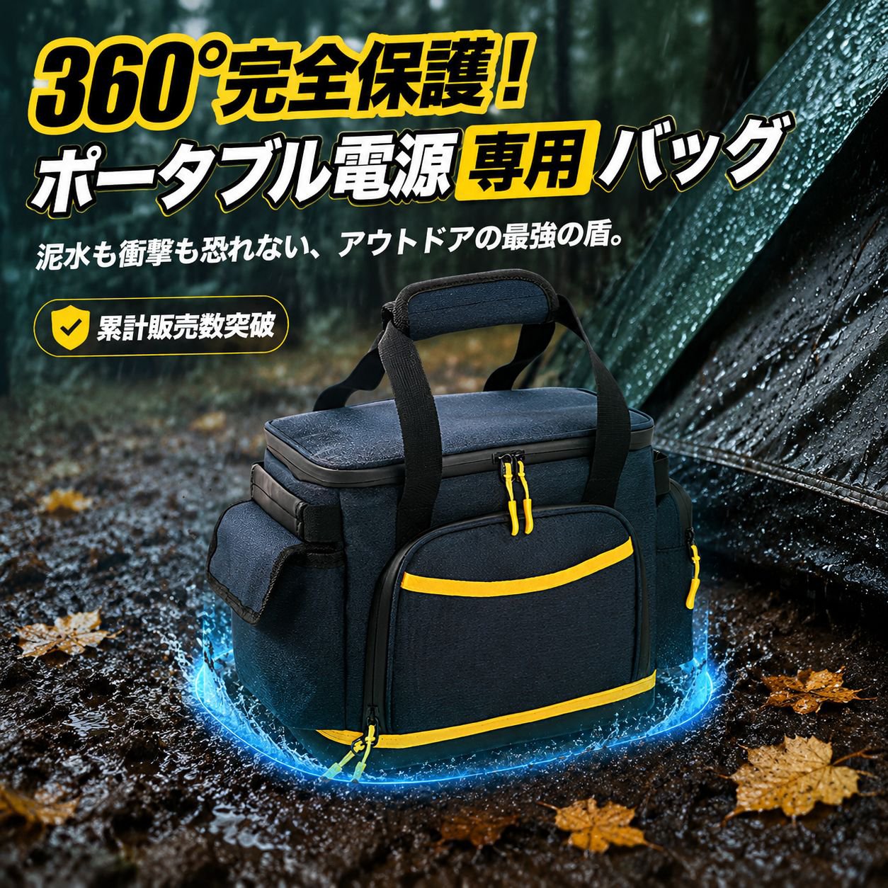 多機能パワーバンク収納ハンドバッグ キャンプ用防水バッグ