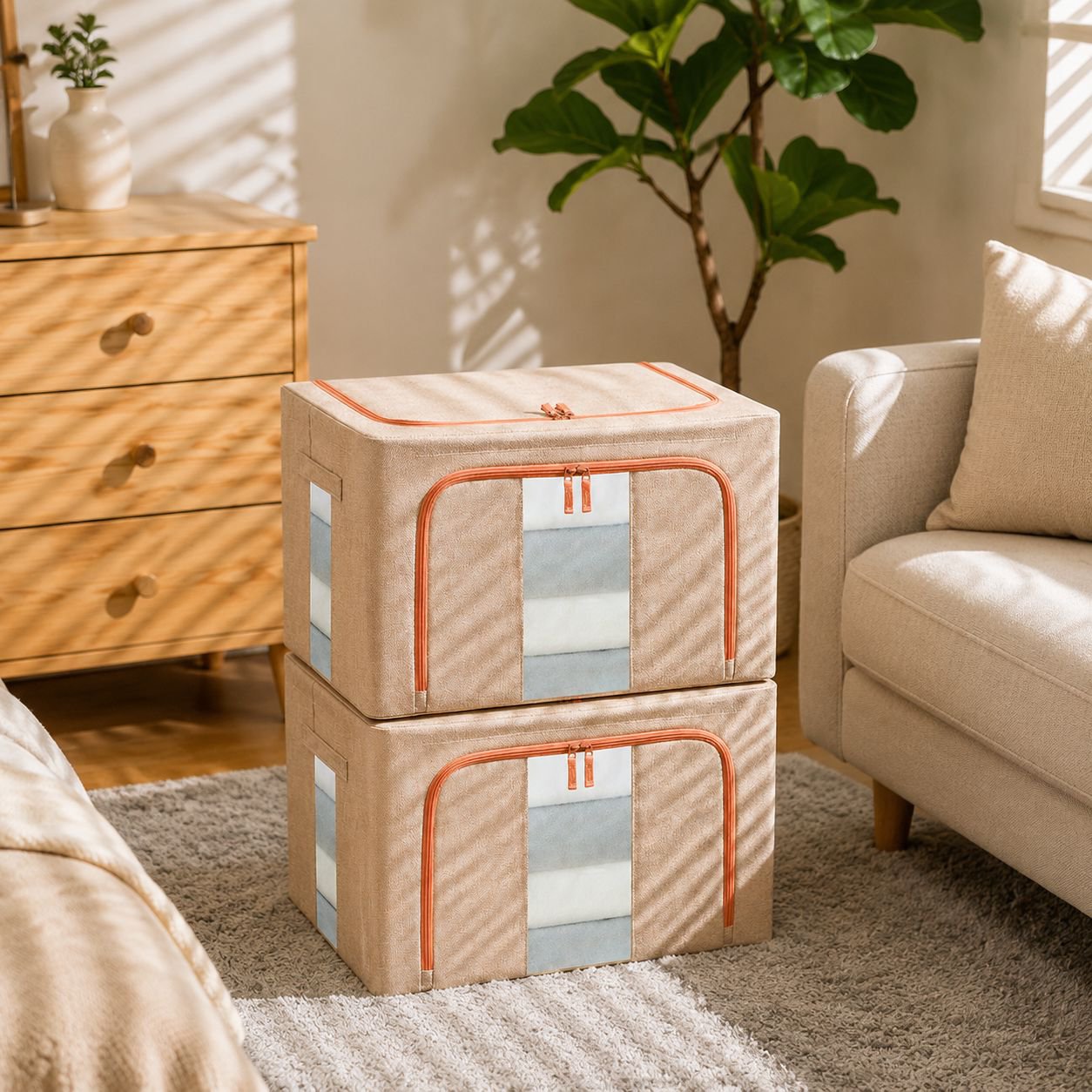 Durable portable storage box for travel