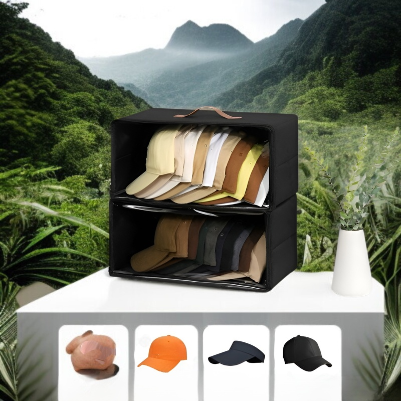 クローゼットで使う帽子収納ボックス
