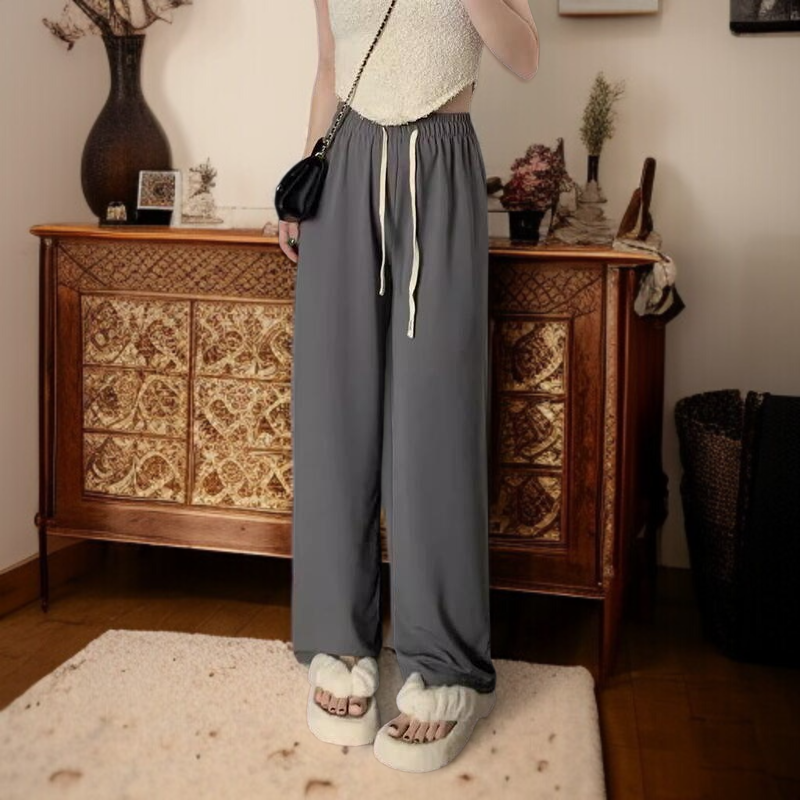 밀링지 소재 여성 와이드 팬츠