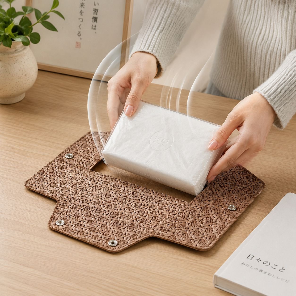 クリエイティブで高級感のある家庭用ティッシュボックス
