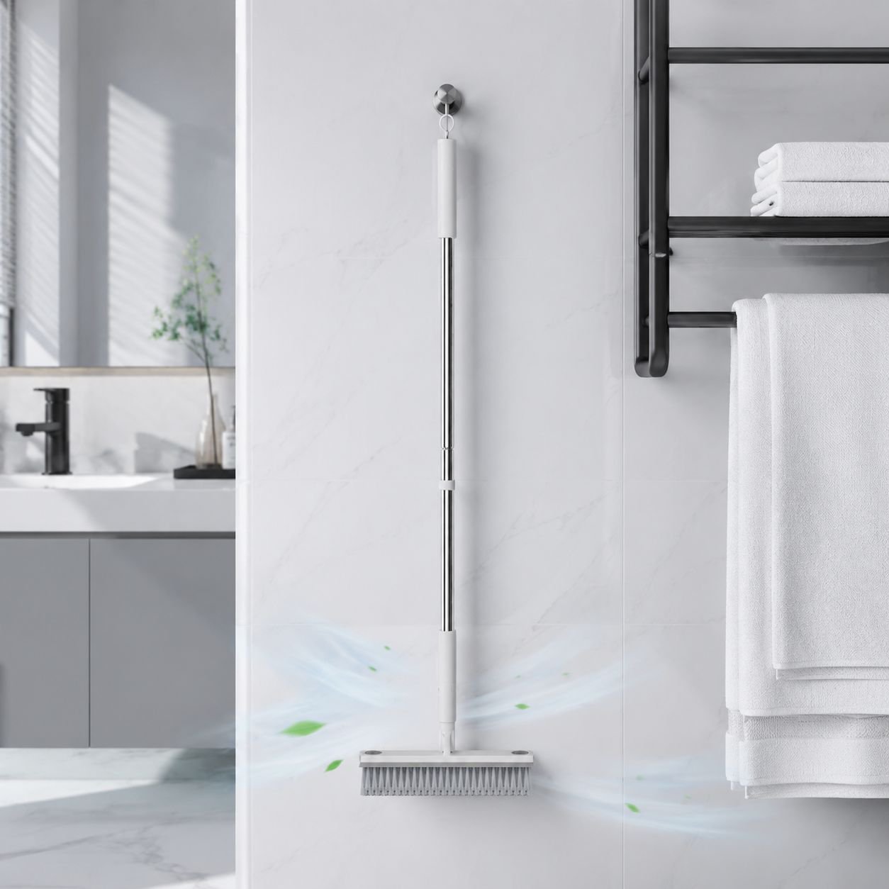 Bathroom Floor Long Handle Gap Cleaning Brush