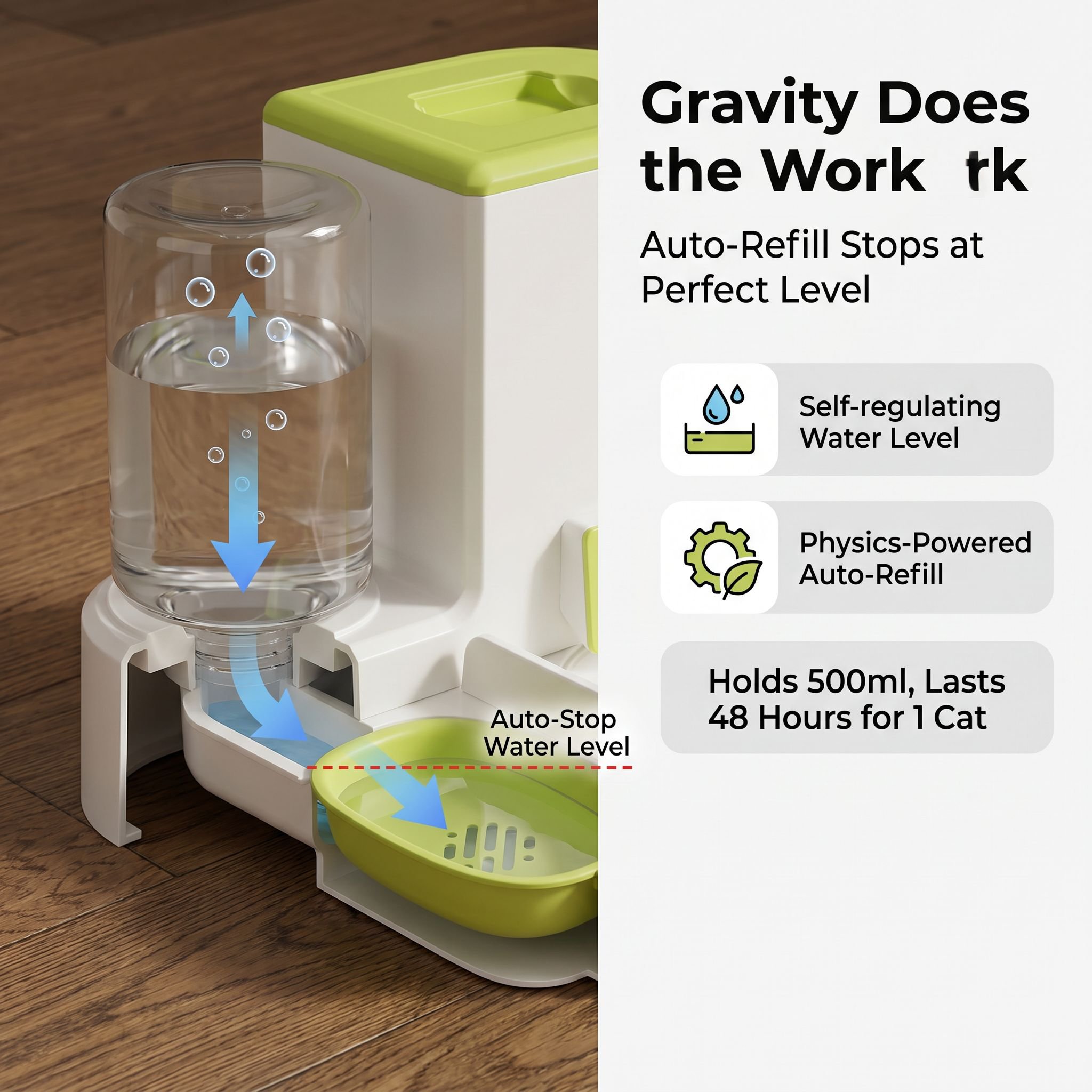 Household Pet Automatic Food Dispenser Universal Cat and Dog Water Feeder